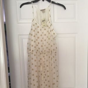 Lucky brand white summer dress size medium new